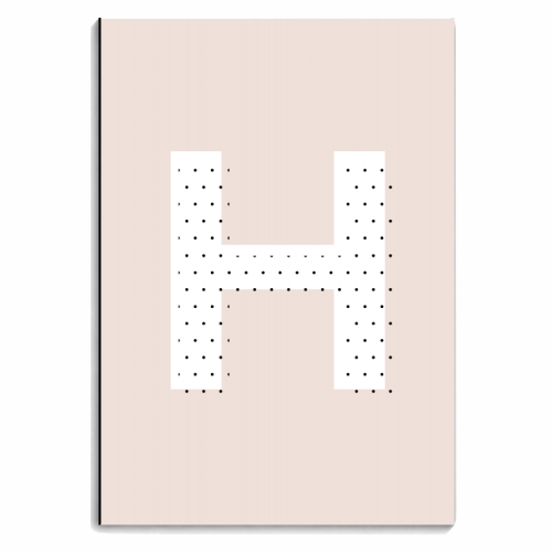 H Polka Dot Initial - personalised A4, A5, A6 notebook by Toni Scott