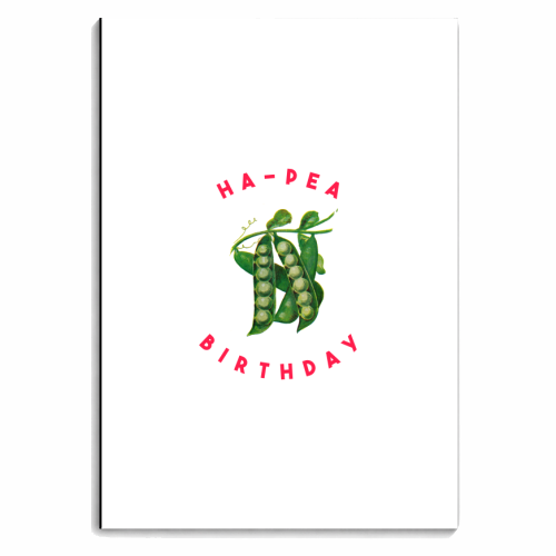 Ha-Pea Birthday - personalised A4, A5, A6 notebook by The 13 Prints
