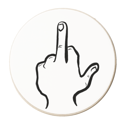 Had Enough - personalised beer coaster by David Heard