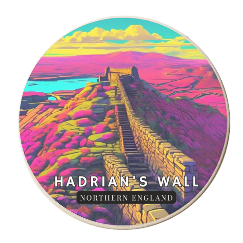 HADRIAN'S WALL - personalised beer coaster by AP