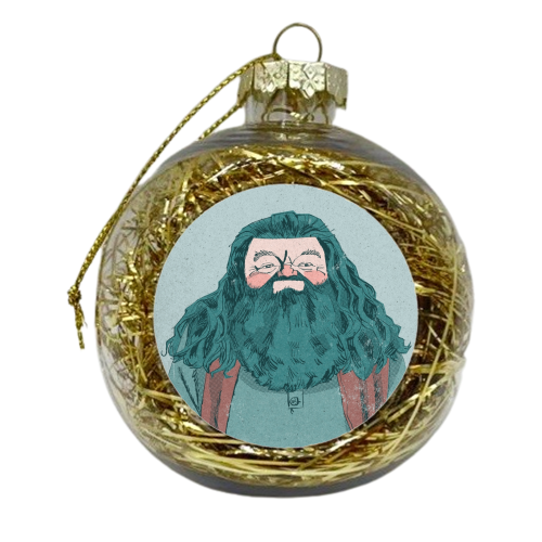 Hagrid - xmas bauble by Alexander Jackson