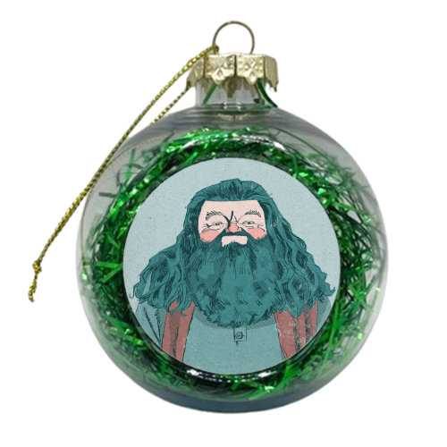 Hagrid - xmas bauble by Alexander Jackson
