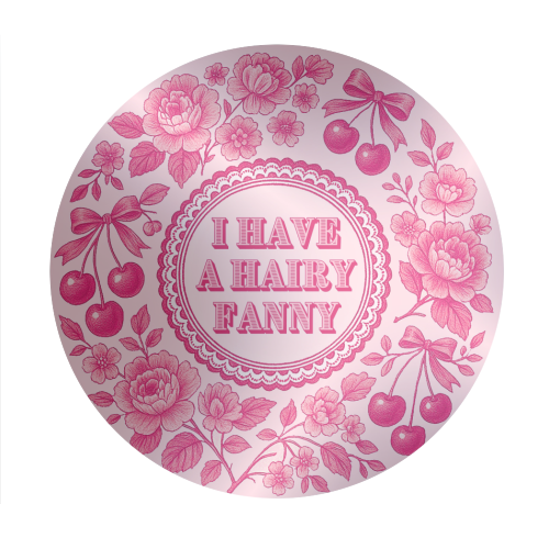 Hairy Fanny - Circle Sticker by Lilly Rose