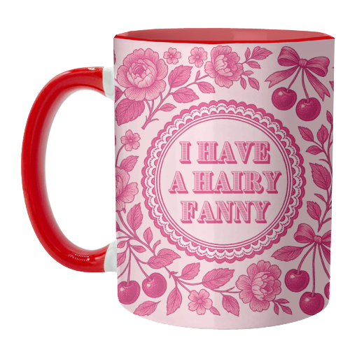 Hairy Fanny - unique mug by Lilly Rose