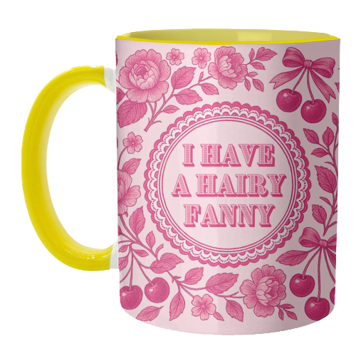 Hairy Fanny - unique mug by Lilly Rose