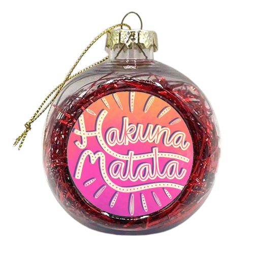Hakuna Matata - xmas bauble by Katie Ruby Miller