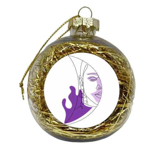 half moon woman - xmas bauble by Anastasios Konstantinidis