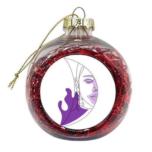 half moon woman - xmas bauble by Anastasios Konstantinidis
