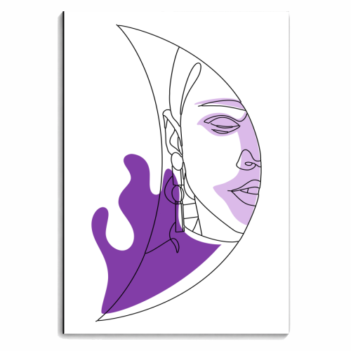 half moon woman - personalised A4, A5, A6 notebook by Anastasios Konstantinidis