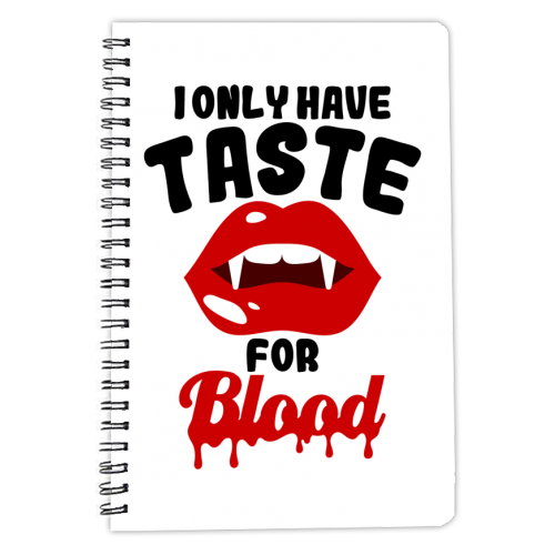 halloween blood - personalised A4, A5, A6 notebook by haris kavalla
