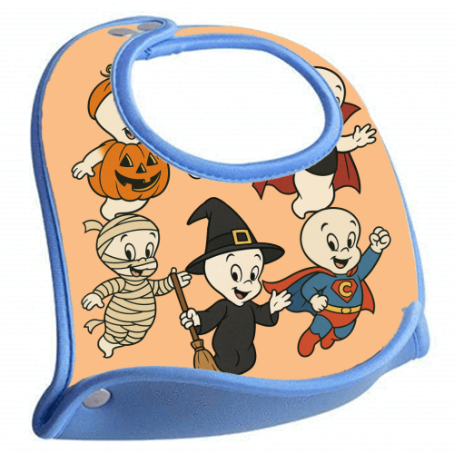 Halloween Casper - feeding bib by Ms Doodle