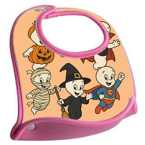 Halloween Casper - feeding bib by Ms Doodle