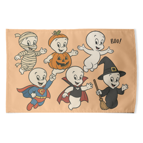 Halloween Casper - funny tea towel by Ms Doodle