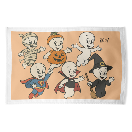 Halloween Casper - funny tea towel by Ms Doodle