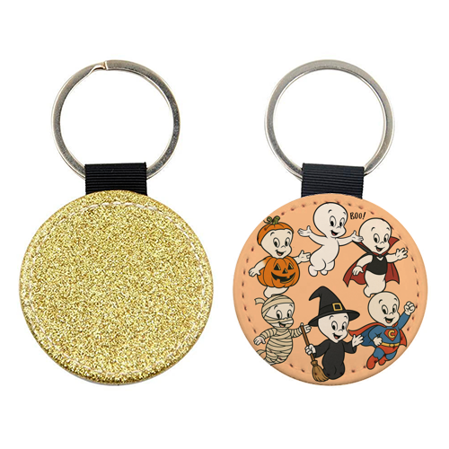 Halloween Casper - keyring by Ms Doodle