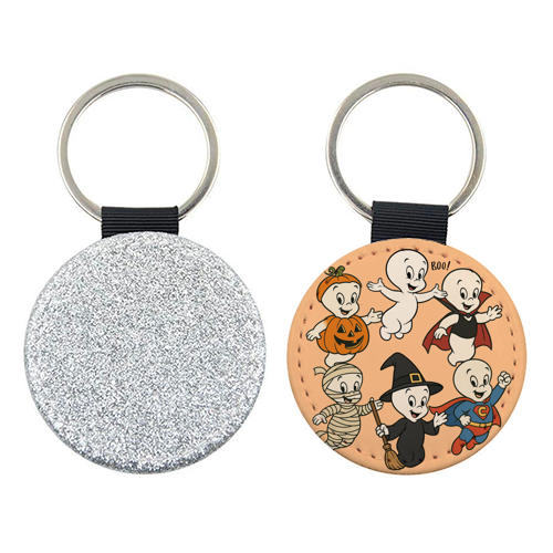 Halloween Casper - keyring by Ms Doodle