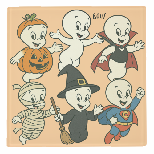 Halloween Casper - personalised beer coaster by Ms Doodle