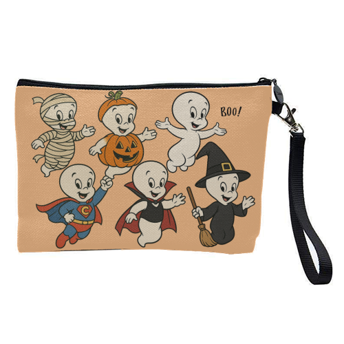 Halloween Casper - pretty makeup bag by Ms Doodle
