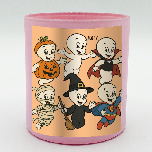 Halloween Casper - scented candle by Ms Doodle