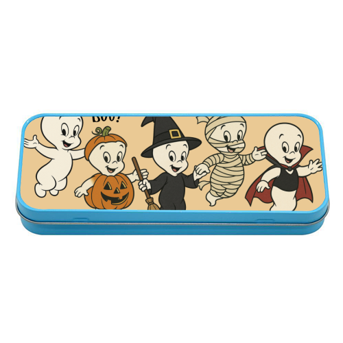 Halloween Casper - tin pencil case by Ms Doodle