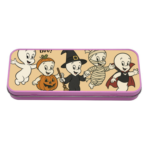 Halloween Casper - tin pencil case by Ms Doodle