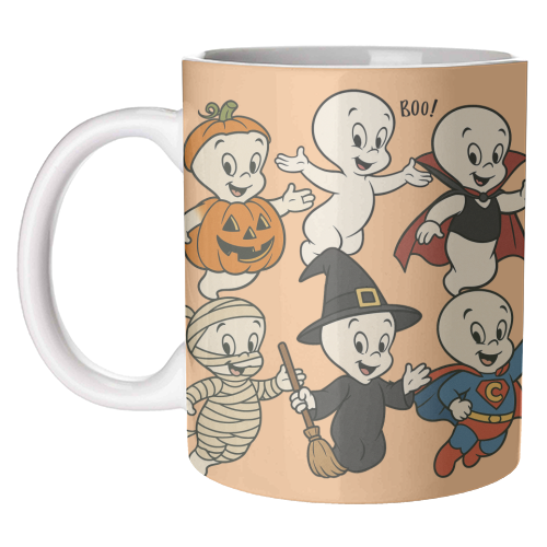 Halloween Casper - unique mug by Ms Doodle