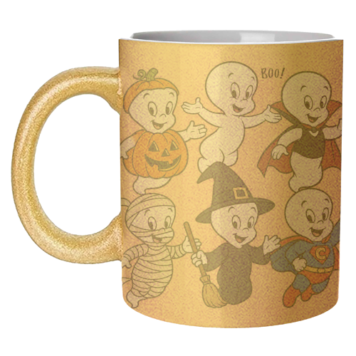 Halloween Casper - unique mug by Ms Doodle