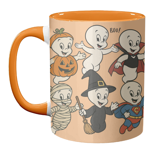 Halloween Casper - unique mug by Ms Doodle
