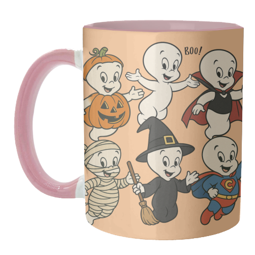 Halloween Casper - unique mug by Ms Doodle