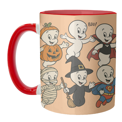 Halloween Casper - unique mug by Ms Doodle