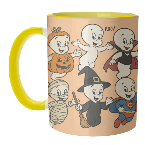 Halloween Casper - unique mug by Ms Doodle