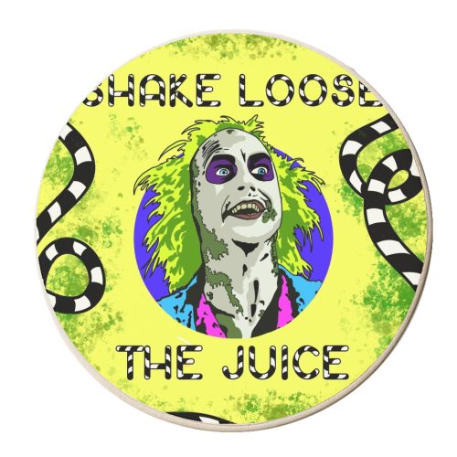 Halloween collection: SHAKE LOOSE THE JUICE - personalised beer coaster by Wallace Elizabeth