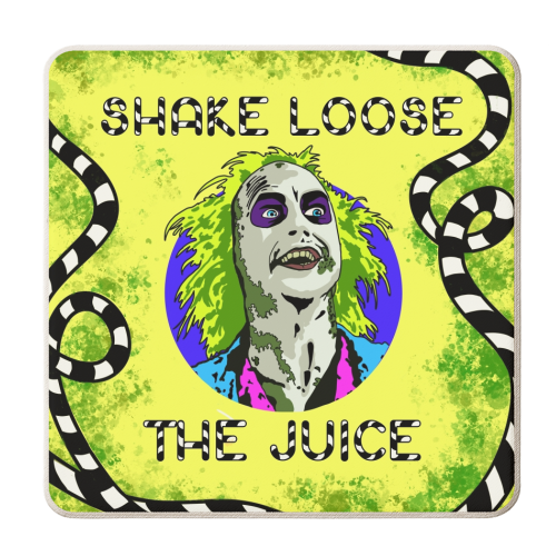 Halloween collection: SHAKE LOOSE THE JUICE - personalised beer coaster by Wallace Elizabeth