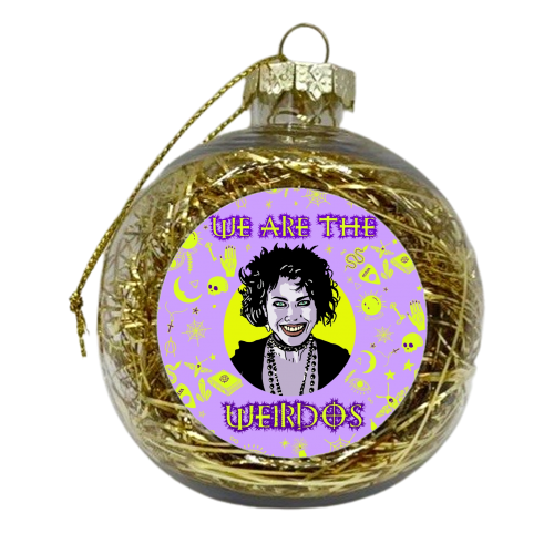 Halloween collection: WE ARE THE WEIRDOS - xmas bauble by Wallace Elizabeth