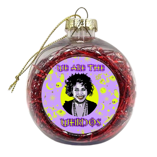 Halloween collection: WE ARE THE WEIRDOS - xmas bauble by Wallace Elizabeth