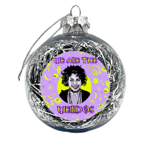 Halloween collection: WE ARE THE WEIRDOS - xmas bauble by Wallace Elizabeth