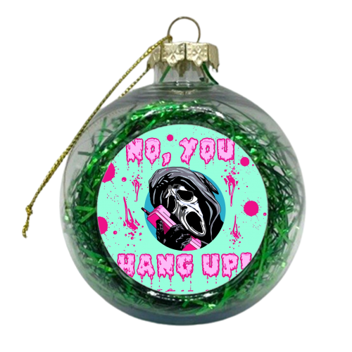 Halloween collection: YOU HANG UP! - xmas bauble by Wallace Elizabeth