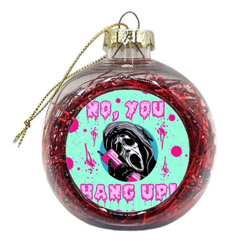 Halloween collection: YOU HANG UP! - xmas bauble by Wallace Elizabeth