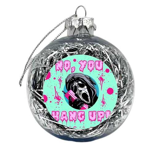 Halloween collection: YOU HANG UP! - xmas bauble by Wallace Elizabeth