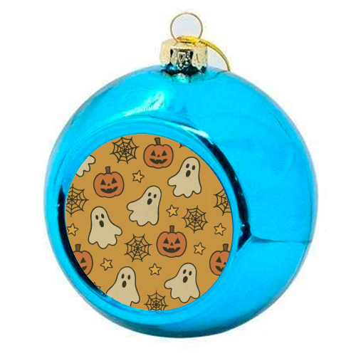 Halloween paper pattern - colourful christmas bauble by Giddy Kipper