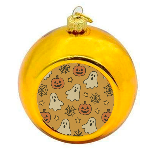 Halloween paper pattern - colourful christmas bauble by Giddy Kipper