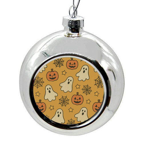 Halloween paper pattern - colourful christmas bauble by Giddy Kipper