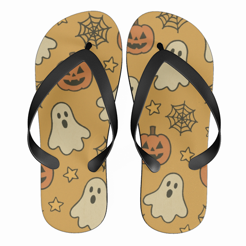 Halloween paper pattern - funny flip flops by Giddy Kipper