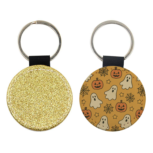Halloween paper pattern - keyring by Giddy Kipper