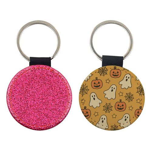 Halloween paper pattern - keyring by Giddy Kipper