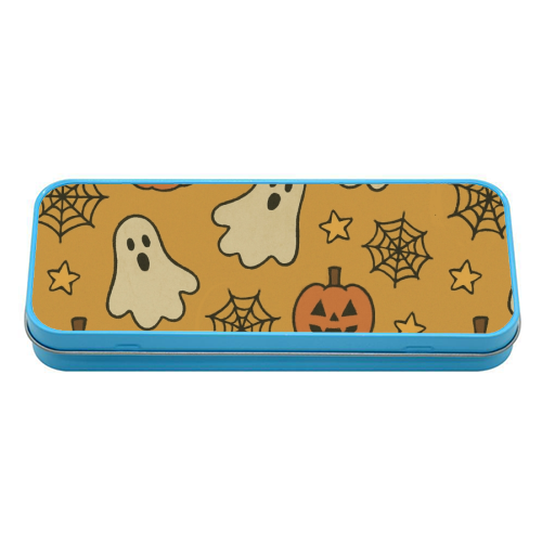 Halloween paper pattern - tin pencil case by Giddy Kipper