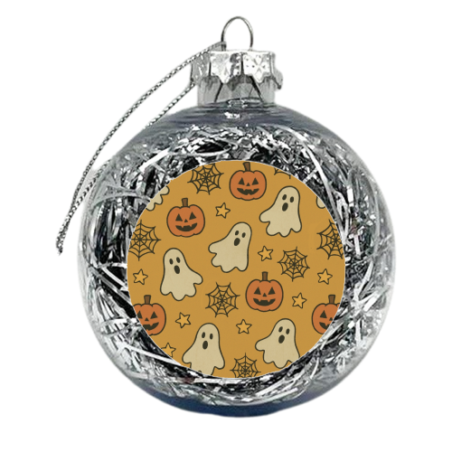 Halloween paper pattern - xmas bauble by Giddy Kipper
