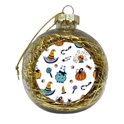 halloween pattern - xmas bauble by haris kavalla