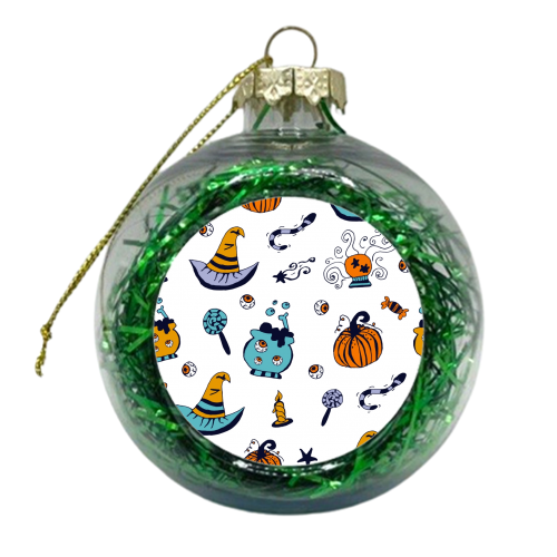 halloween pattern - xmas bauble by haris kavalla