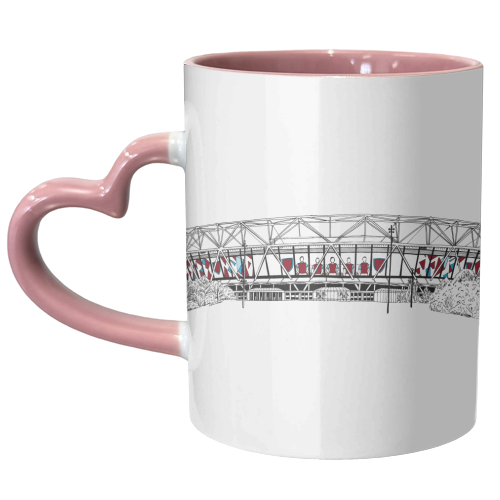 Hammers Football Stadium - unique mug by Katie Clement